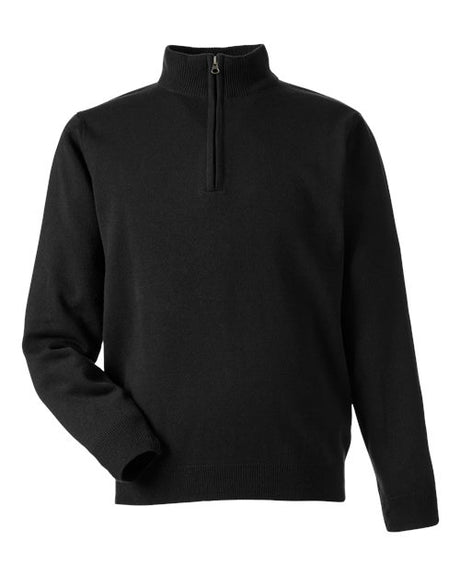 Harriton Men's Pilbloc Quarter-Zip Pullover Sweater-1
