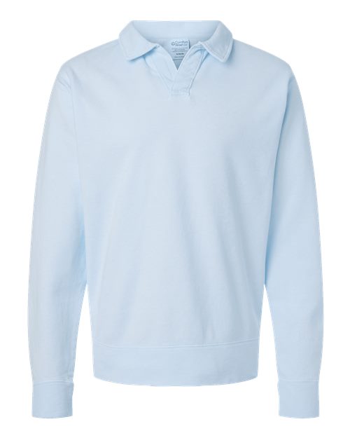 ComfortWash by Hanes Men's Garment-Dyed Polo Collar Sweatshirt-1