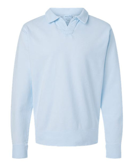 ComfortWash by Hanes Men's Garment-Dyed Polo Collar Sweatshirt-1
