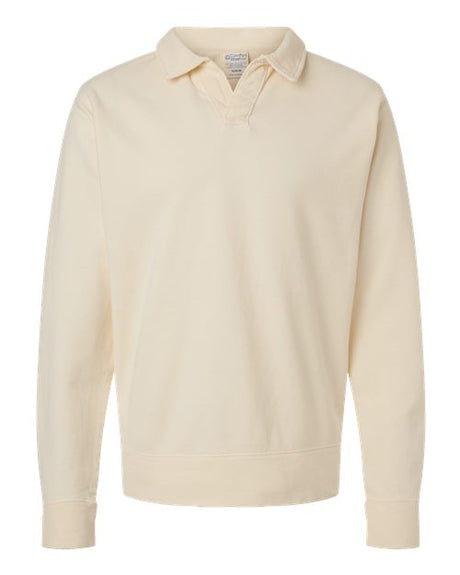 ComfortWash by Hanes Men's Garment-Dyed Polo Collar Sweatshirt-1
