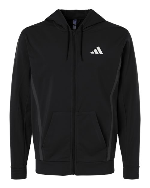 adidas Men's Game & Go Full Zip Hoodie Mens Apparel Jackets & Vests