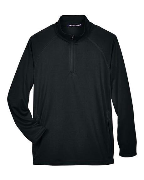 Devon & Jones Men's Stretch Tech-Shell Compass Quarter-Zip Pullover-1