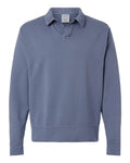 ComfortWash by Hanes Men's Garment-Dyed Polo Collar Sweatshirt-1