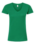 Tultex Women's Fine Jersey V-Neck T-Shirt-1