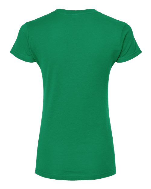 Tultex Women's Fine Jersey V-Neck T-Shirt-2