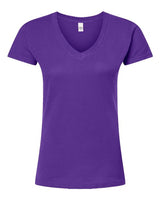 Tultex Women's Fine Jersey V-Neck T-Shirt-1