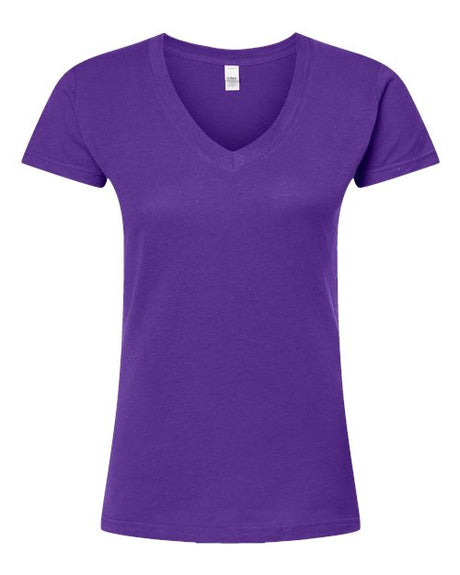 Tultex Women's Fine Jersey V-Neck T-Shirt-1