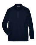 Devon & Jones Men's Stretch Tech-Shell Compass Quarter-Zip Pullover-1