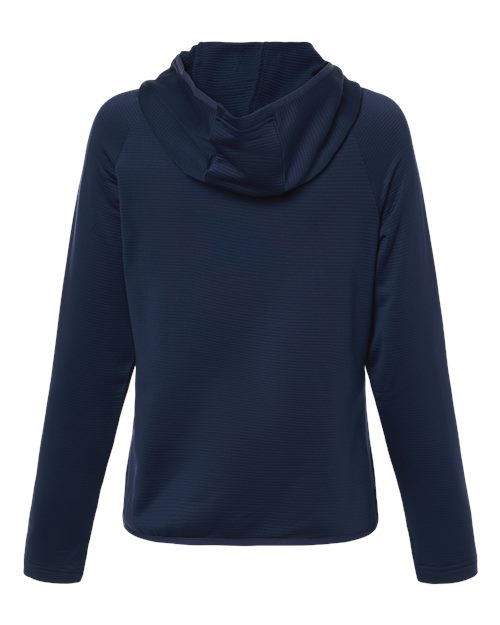 Team 365 Women's Qualify Quarter-Zip Hooded Pullover-2
