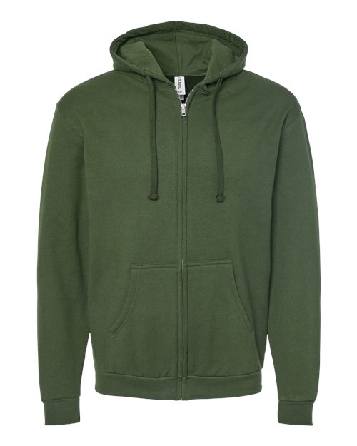 Tultex Men's Full-Zip Hooded Sweatshirt-1
