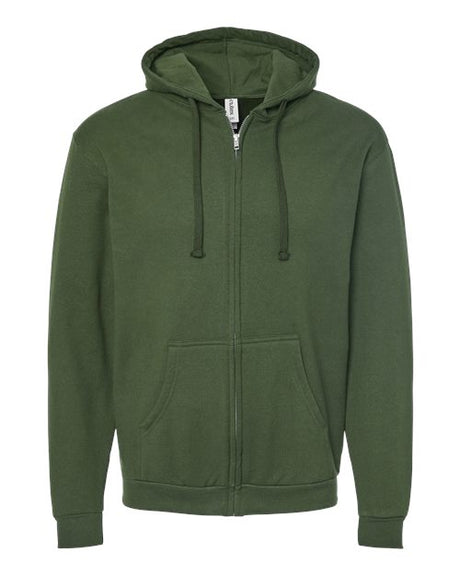Tultex Men's Full-Zip Hooded Sweatshirt-1