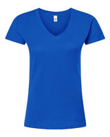 Tultex Women's Fine Jersey V-Neck T-Shirt-1