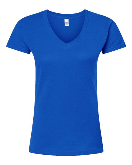 Tultex Women's Fine Jersey V-Neck T-Shirt-1