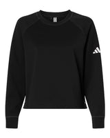adidas Women's Beyond Side-Snap Crewneck Sweatshirt-1
