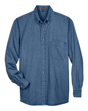 Harriton Men's Denim Shirt-1