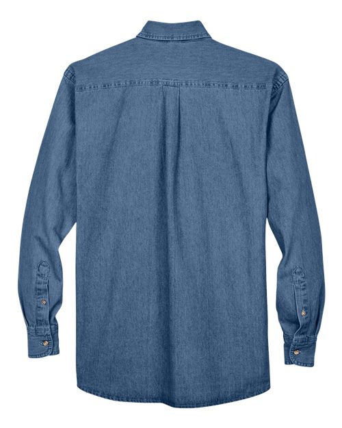Harriton Men's Denim Shirt-2