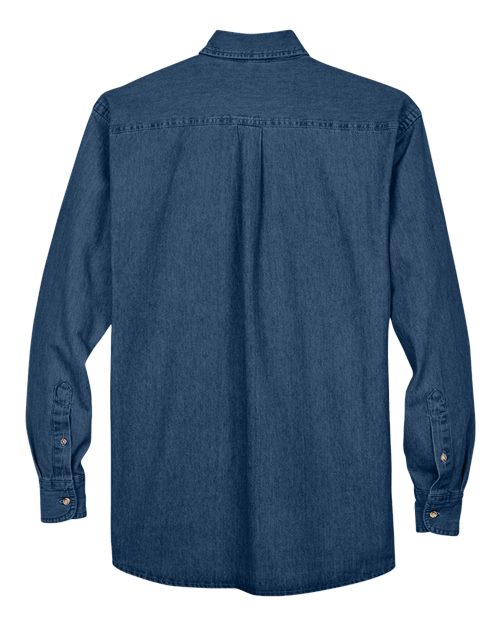 Harriton Men's Denim Shirt-2