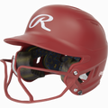 Rawlings Mach Hi-viz 1-tone Matte Fastpitch Softball Batting Helmet with Attached Face Guard-1