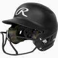 Rawlings Mach Hi-viz 1-tone Matte Fastpitch Softball Batting Helmet with Attached Face Guard-1
