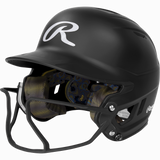 Rawlings Mach Hi-viz 1-tone Matte Fastpitch Softball Batting Helmet with Attached Face Guard-1