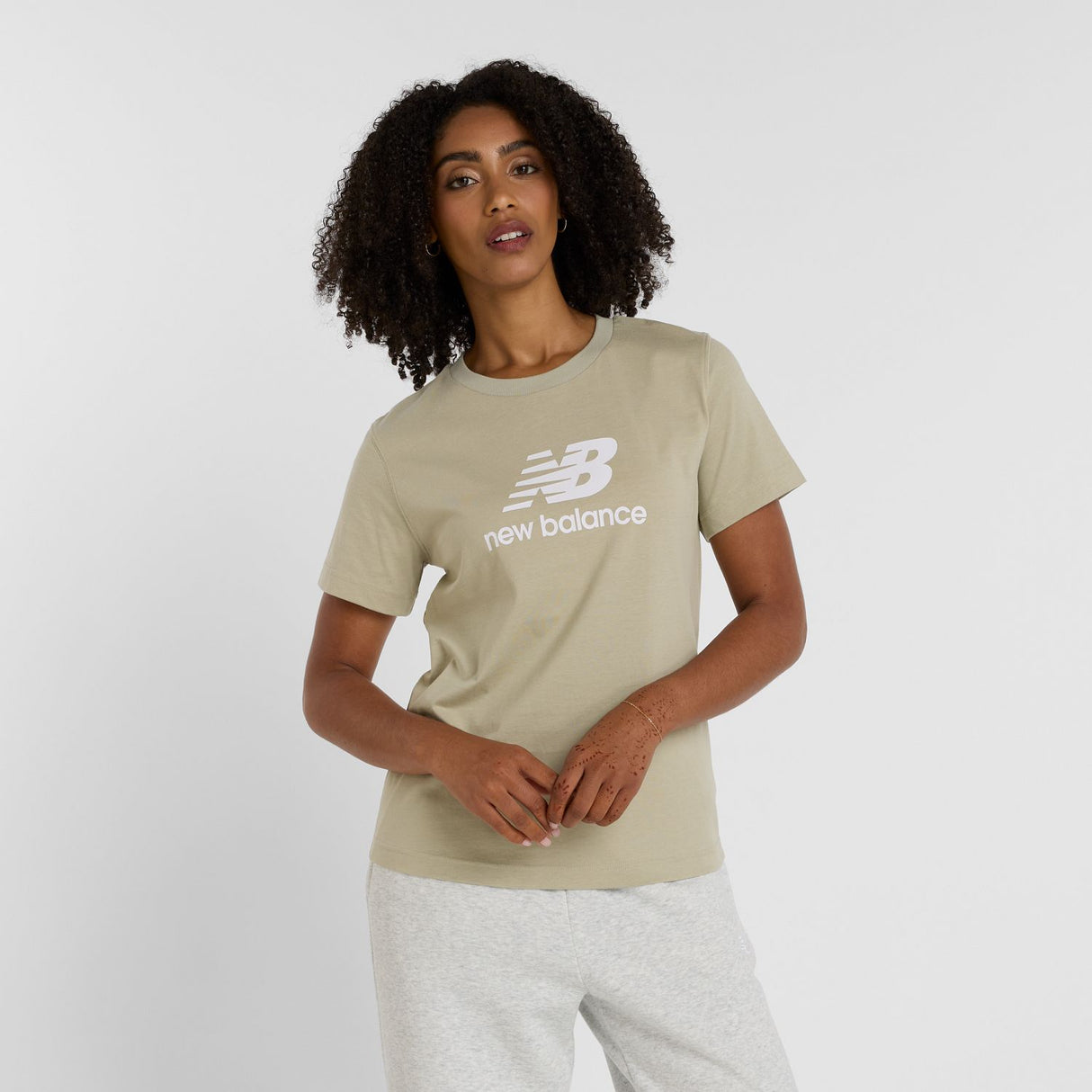 New Balance Women's Sport Essentials Jersey Logo T-Shirt-1