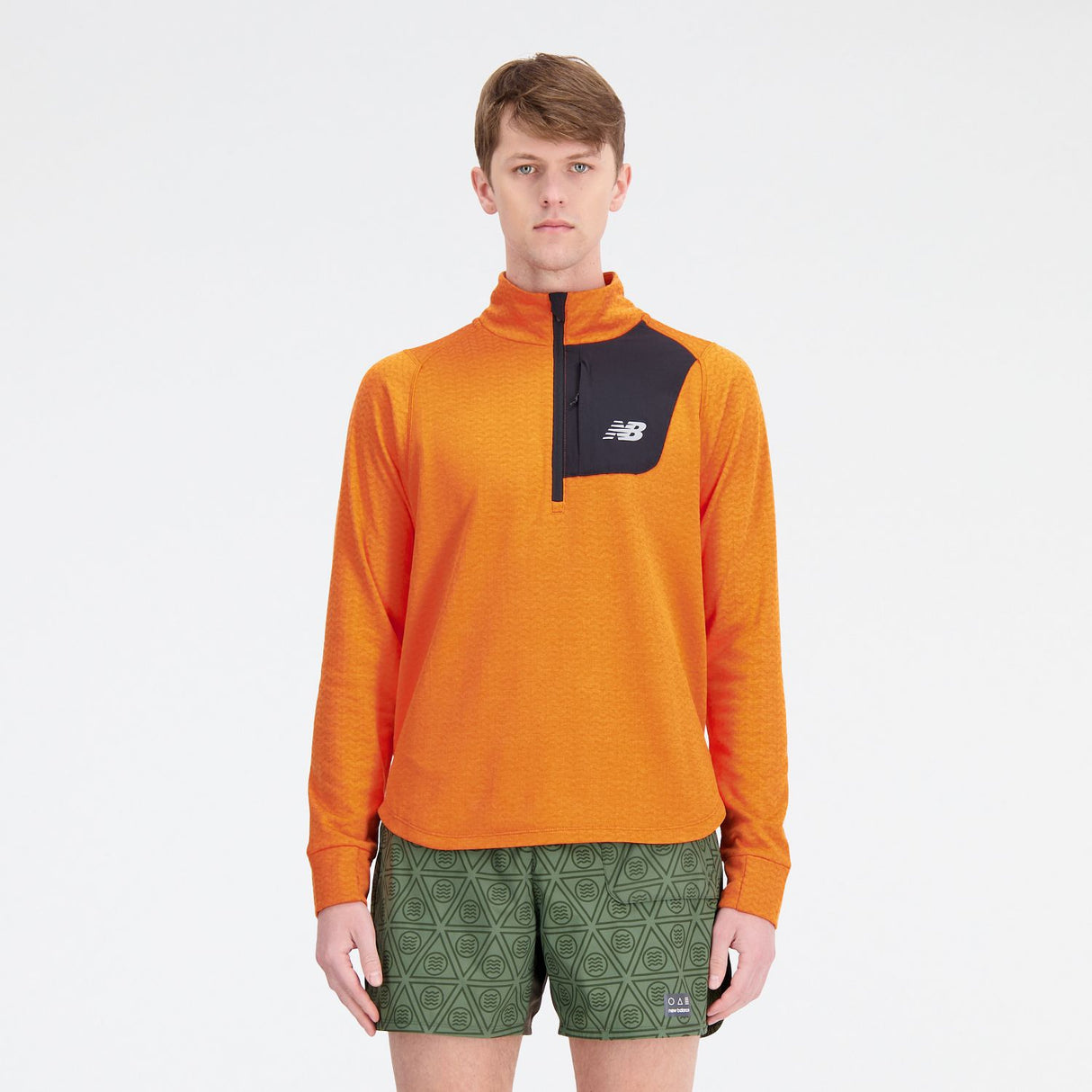 New Balance Men's Heat Grid Half Zip Shirt-1
