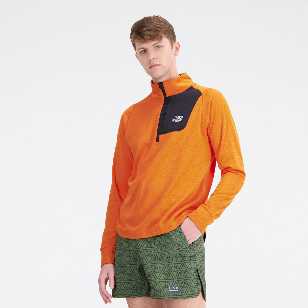 New Balance Men's Heat Grid Half Zip Shirt-3