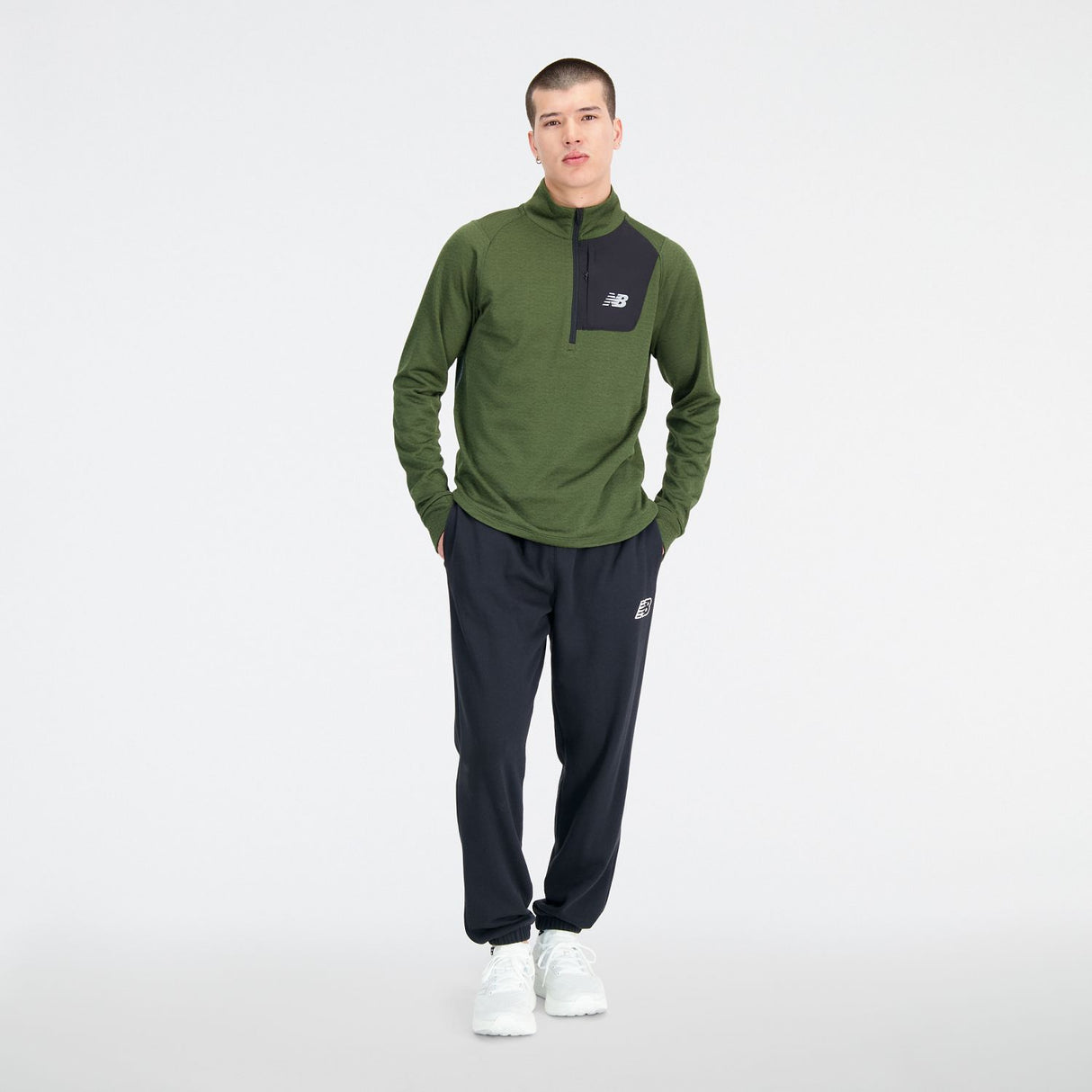 New Balance Men's Heat Grid Half Zip Shirt-2