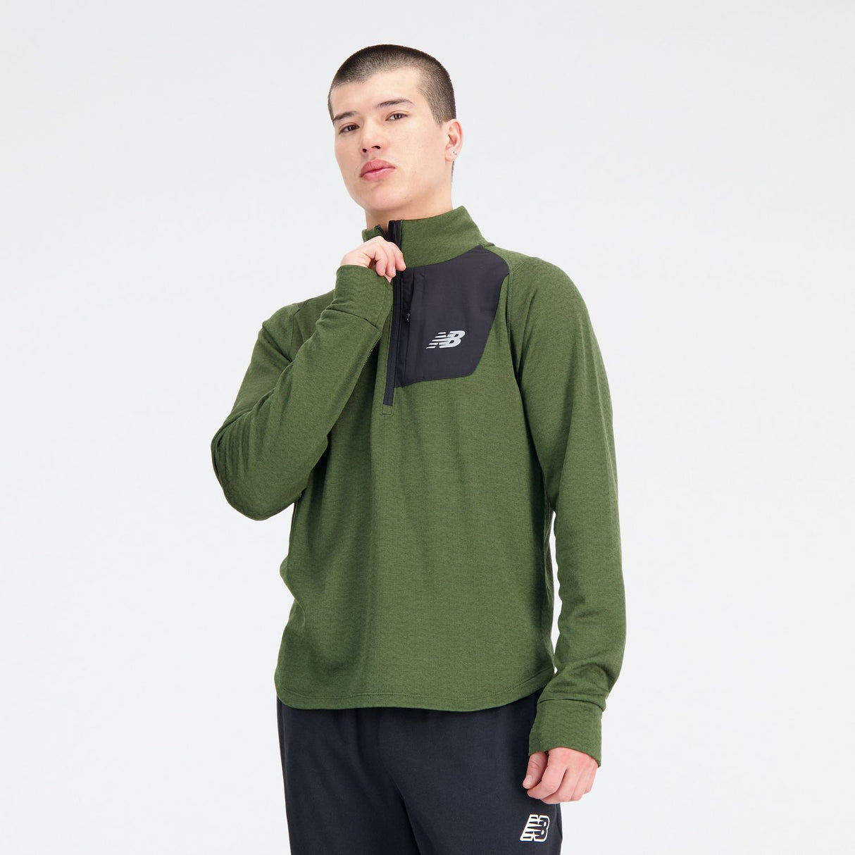 New Balance Men's Heat Grid Half Zip Shirt-3