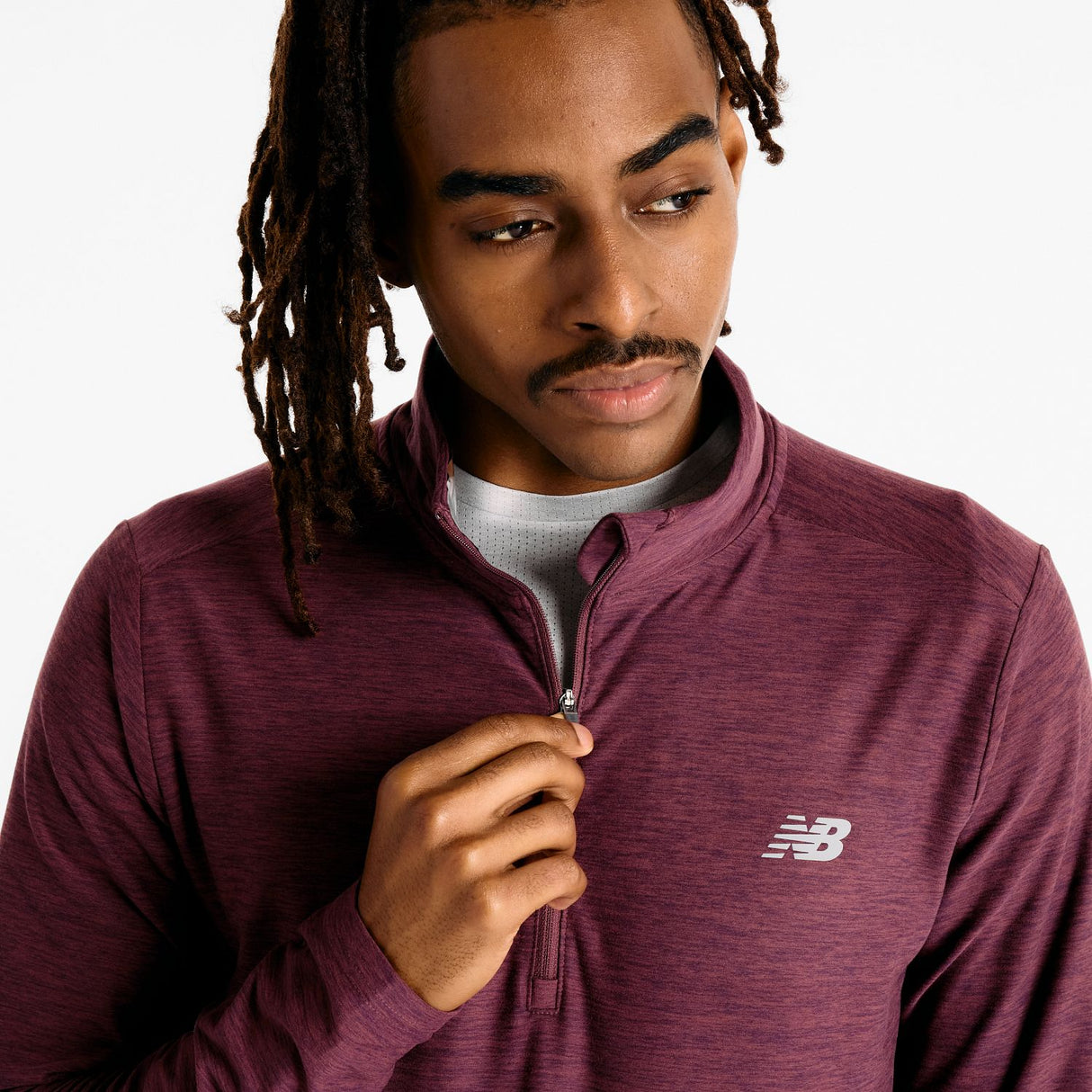 New Balance Men's Space Dye 1/4 Zip Shirt-4