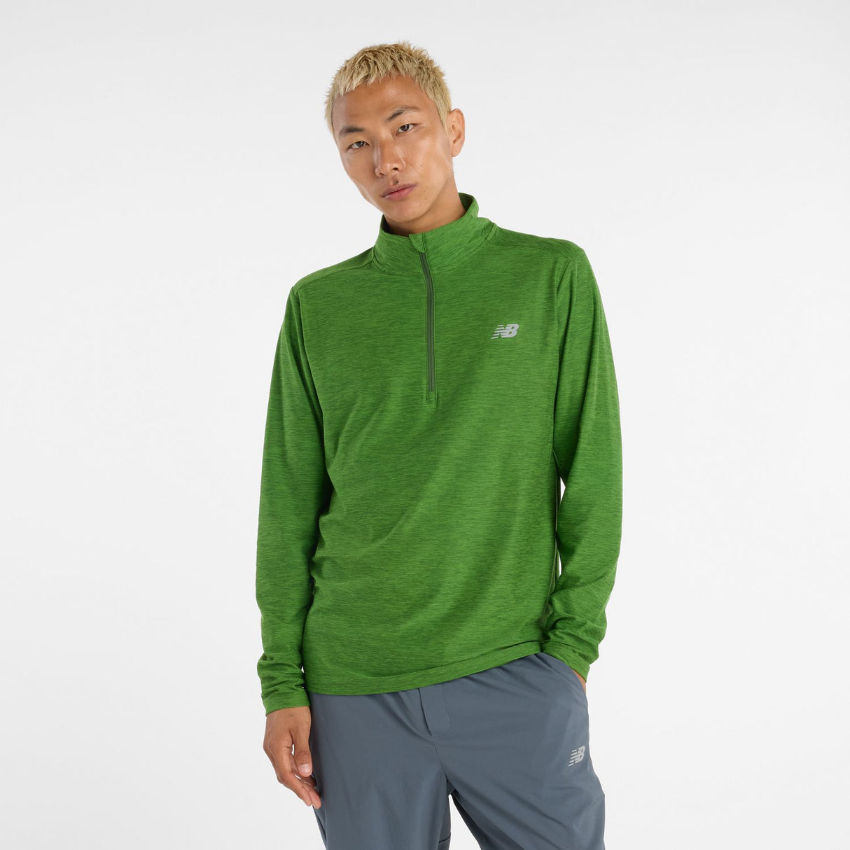 New Balance Men's Space Dye 1/4 Zip Shirt-1