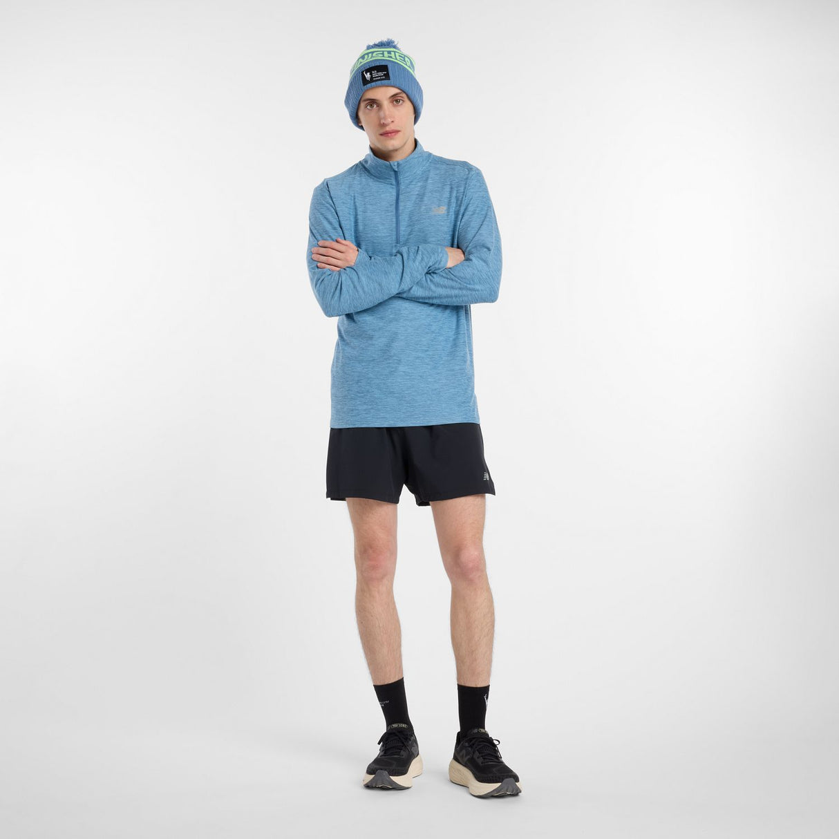 New Balance Men's Space Dye 1/4 Zip Shirt-1