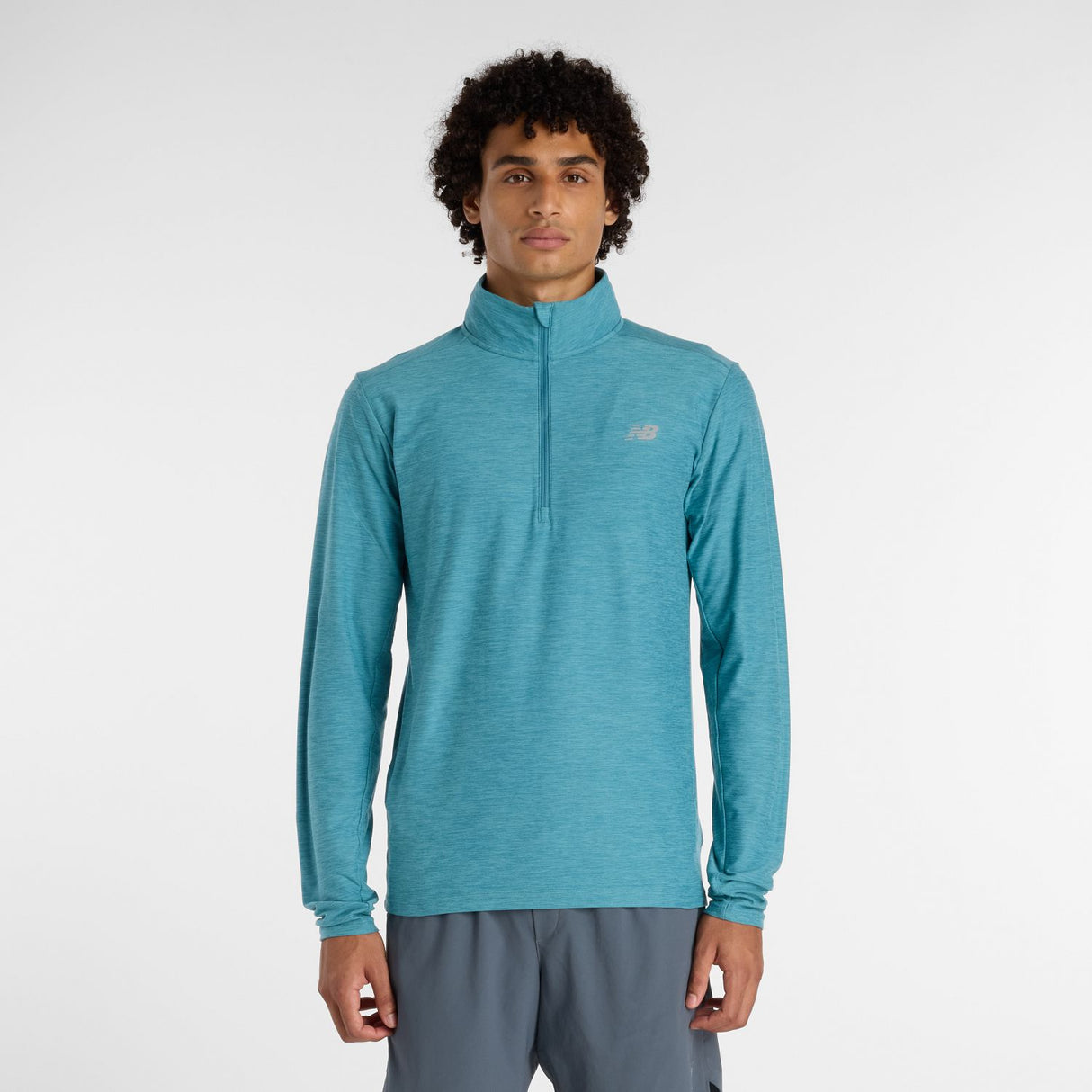 New Balance Men's Space Dye 1/4 Zip Shirt-1
