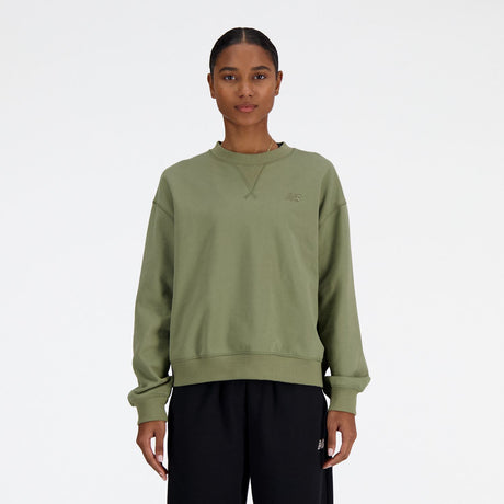New Balance Women's Athletics French Terry Crew-1
