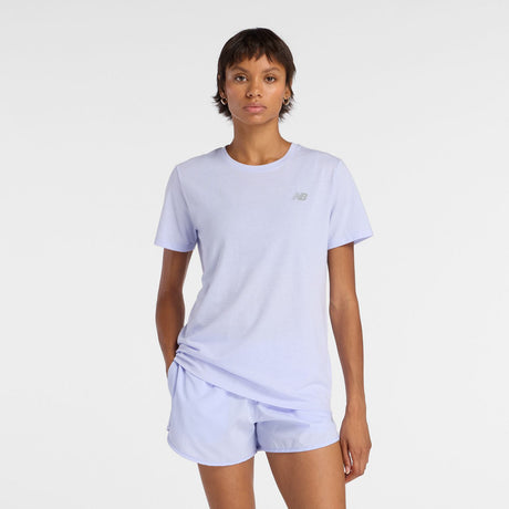 New Balance Women's Sport Essentials Heathertech T-Shirt-1