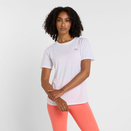 New Balance Women's Sport Essentials Heathertech T-Shirt-1