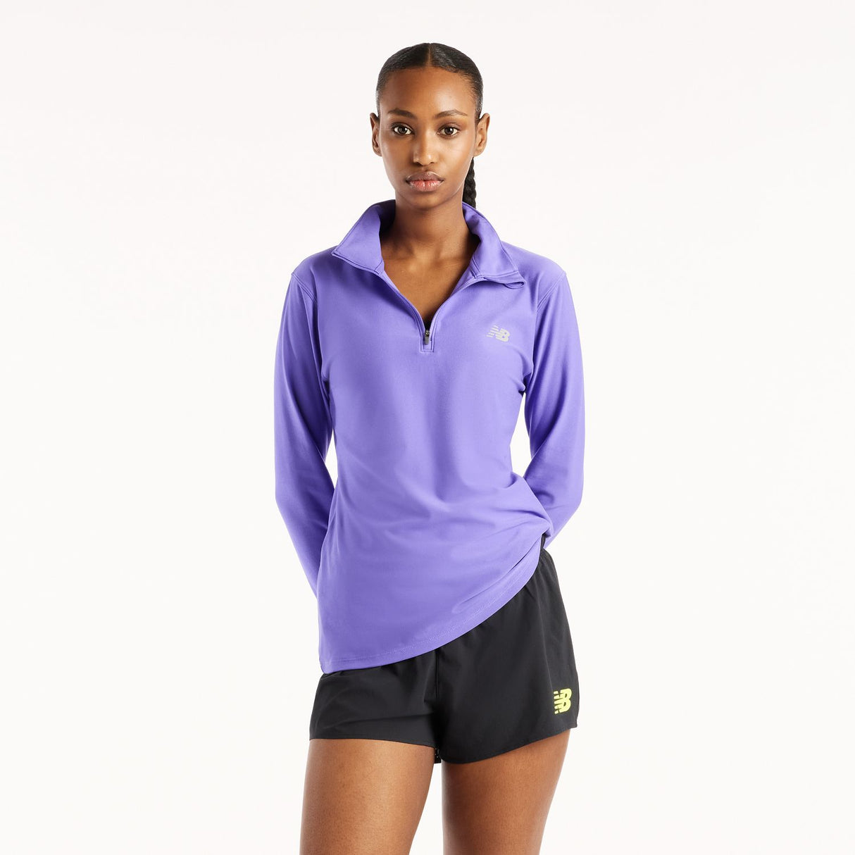 New Balance Women's Sport Essentials Space Dye Quarter Zip-1