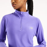 New Balance Women's Sport Essentials Space Dye Quarter Zip-4