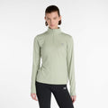 New Balance Women's Sport Essentials Space Dye Quarter Zip-1