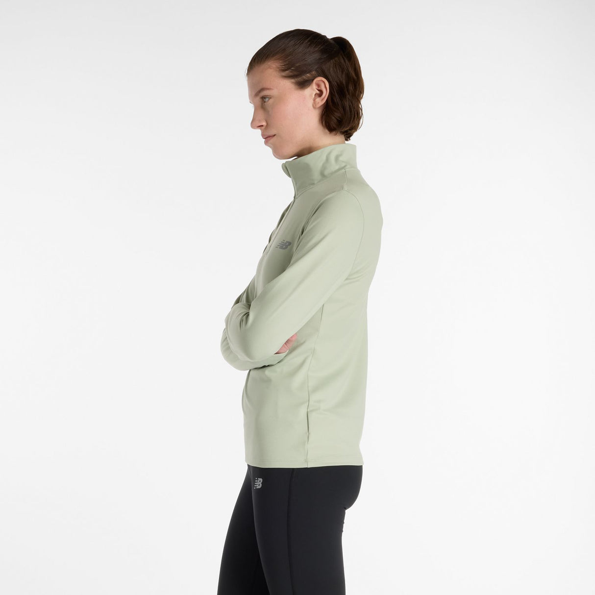 New Balance Women's Sport Essentials Space Dye Quarter Zip-2