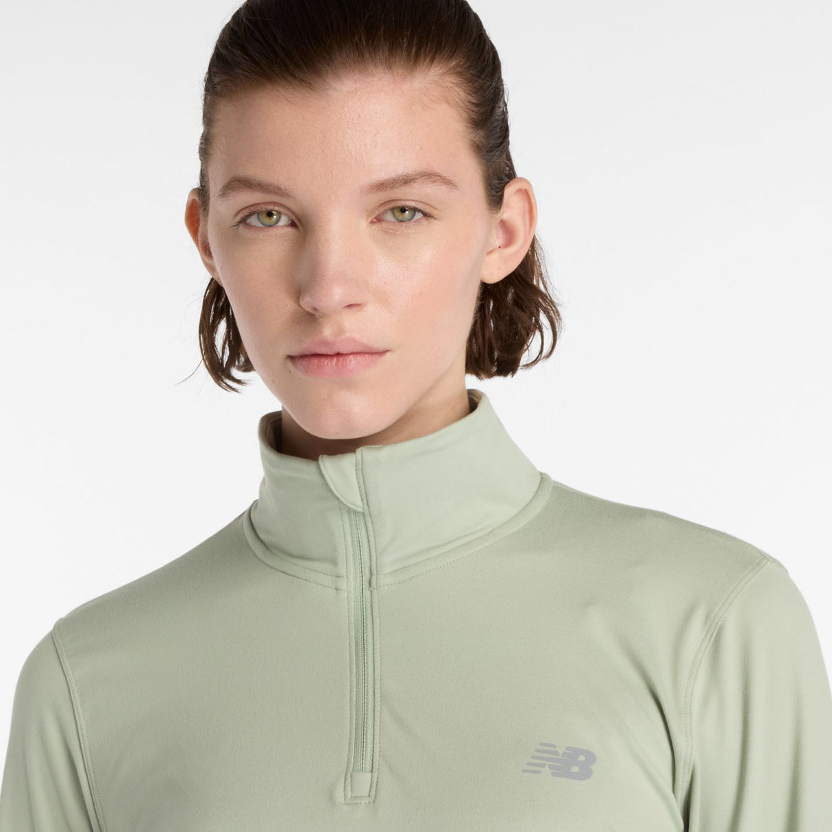 New Balance Women's Sport Essentials Space Dye Quarter Zip-4