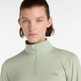 New Balance Women's Sport Essentials Space Dye Quarter Zip-4