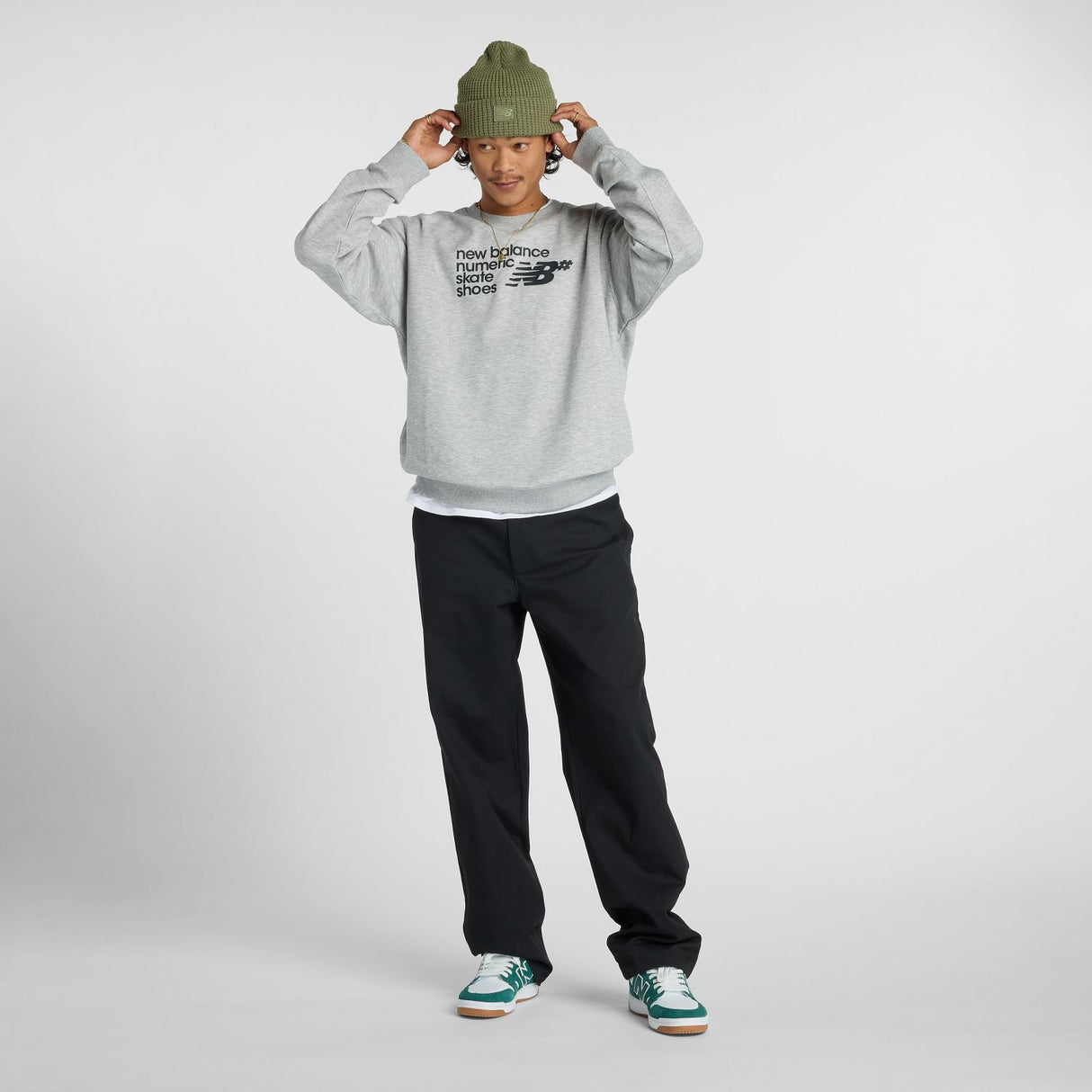 New Balance Men's Numeric French Terry Crew-1