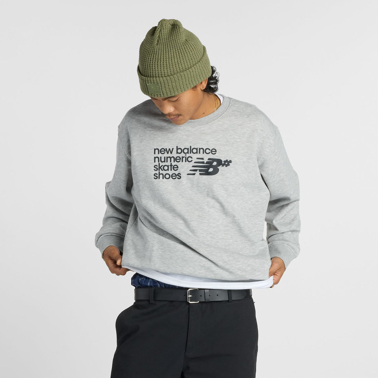 New Balance Men's Numeric French Terry Crew-3
