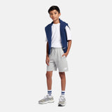 New Balance Youth French Terry Stacked Logo Short-4