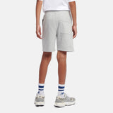 New Balance Youth French Terry Stacked Logo Short-7