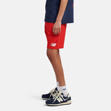 New Balance Youth French Terry Stacked Logo Short-6