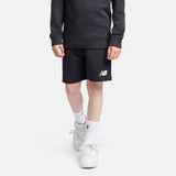 New Balance Youth French Terry Stacked Logo Short-9