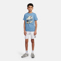 New Balance Youth French Terry Stacked Logo Short-1