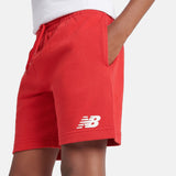 New Balance Youth French Terry Stacked Logo Short-8